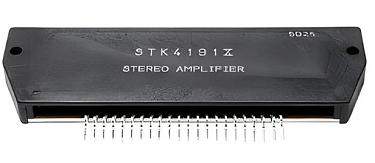 STK4191X, SIP-22, Stereo Amplifier